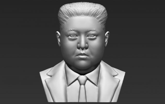 kim jong-un bust 3d printing ready stl obj 3D-Druckmodell .c4d .max .obj .3ds .fbx .stl .blend 