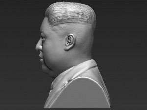 kim jong-un bust 3d printing ready stl obj 3D-Druckmodell