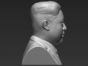 kim jong-un bust 3d printing ready stl obj 3D-Druckmodell