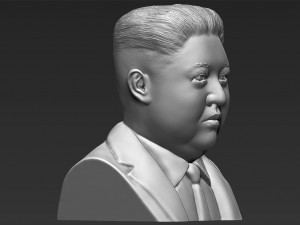 kim jong-un bust 3d printing ready stl obj 3D-Druckmodell