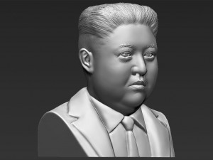 kim jong-un bust 3d printing ready stl obj 3D-Druckmodell