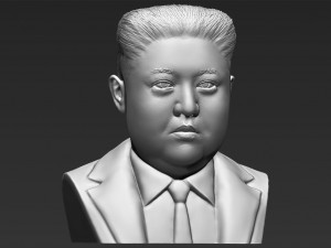 kim jong-un bust 3d printing ready stl obj 3D-Druckmodell
