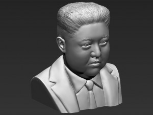 kim jong-un bust 3d printing ready stl obj 3D-Druckmodell