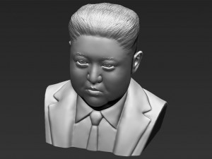 kim jong-un bust 3d printing ready stl obj 3D-Druckmodell