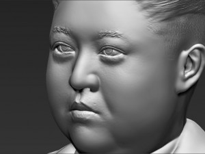 kim jong-un bust 3d printing ready stl obj 3D-Druckmodell
