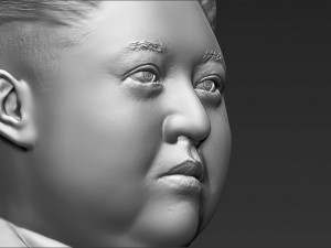 kim jong-un bust 3d printing ready stl obj 3D-Druckmodell