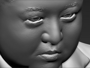kim jong-un bust 3d printing ready stl obj 3D-Druckmodell