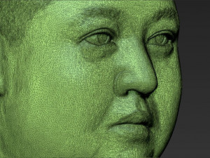 kim jong-un bust 3d printing ready stl obj 3D-Druckmodell
