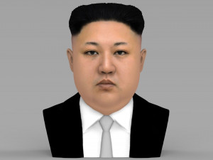kim jong-un bust ready for full color 3d printing Modelo de impresión 3D