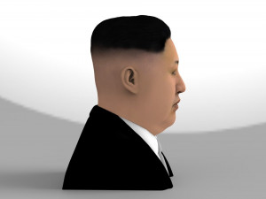 kim jong-un bust ready for full color 3d printing 3D-printmodel