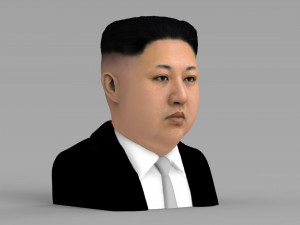 kim jong-un bust ready for full color 3d printing 3D-printmodel