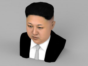 kim jong-un bust ready for full color 3d printing 3D-printmodel
