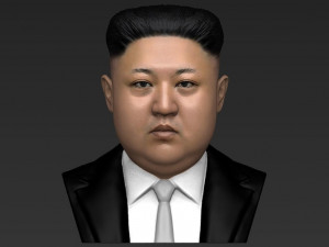 kim jong-un bust ready for full color 3d printing 3D-printmodel