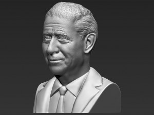 prince charles bust 3d printing ready stl obj Modelo de Impressão 3D