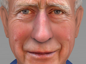 prince charles bust ready for full color 3d printing Modello di stampa 3D