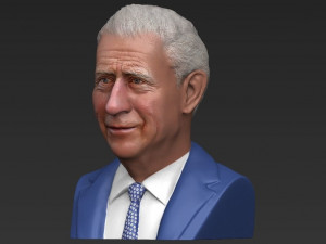 prince charles bust ready for full color 3d printing Modello di stampa 3D