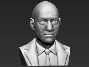 professor x charles xavier bust 3d printing ready stl obj 3D 프린트 모델