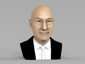 professor x charles xavier bust ready for full color 3d printing 3Dプリントモデル