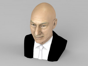 professor x charles xavier bust ready for full color 3d printing 3Dプリントモデル