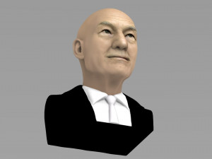 professor x charles xavier bust ready for full color 3d printing 3Dプリントモデル