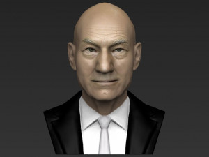 professor x charles xavier bust ready for full color 3d printing 3Dプリントモデル