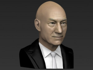 professor x charles xavier bust ready for full color 3d printing 3Dプリントモデル