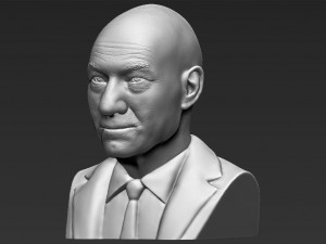 professor x charles xavier bust ready for full color 3d printing 3Dプリントモデル