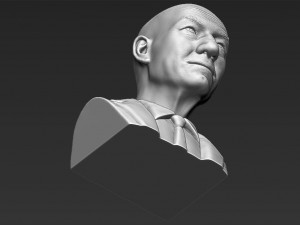 professor x charles xavier bust ready for full color 3d printing 3Dプリントモデル