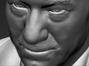 professor x charles xavier bust ready for full color 3d printing 3Dプリントモデル