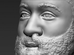 james harden bust ready for full color 3d printing 3D 프린트 모델