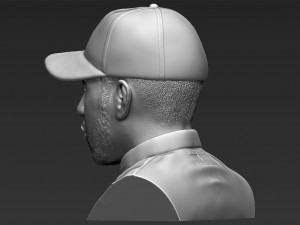 lewis hamilton bust 3d printing ready stl obj Model Cetak 3D