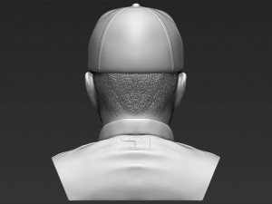 lewis hamilton bust 3d printing ready stl obj Model Cetak 3D