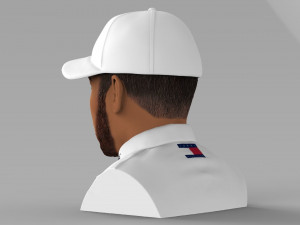 lewis hamilton bust ready for full color 3d printing 3D Принт Модель