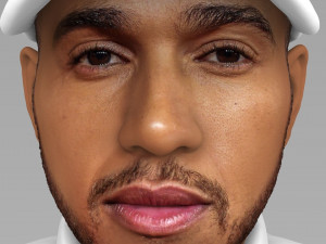 lewis hamilton bust ready for full color 3d printing 3D Принт Модель