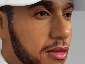 lewis hamilton bust ready for full color 3d printing 3D Принт Модель