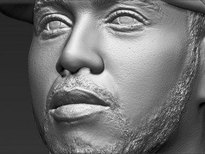 lewis hamilton bust ready for full color 3d printing 3D Принт Модель