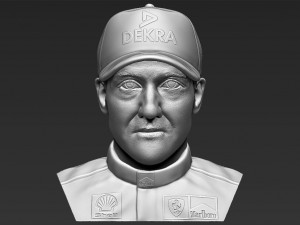 michael schumacher bust 3d printing ready stl obj 3D Print Model