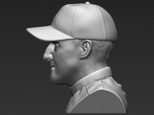 michael schumacher bust 3d printing ready stl obj Modello di stampa 3D