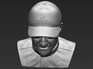 michael schumacher bust 3d printing ready stl obj Modello di stampa 3D
