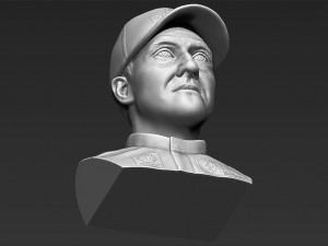 michael schumacher bust 3d printing ready stl obj Modello di stampa 3D