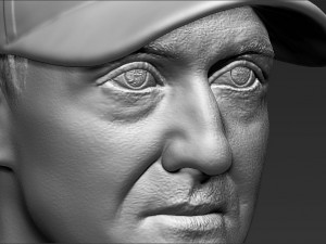 michael schumacher bust 3d printing ready stl obj Modello di stampa 3D