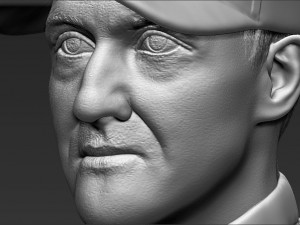 michael schumacher bust 3d printing ready stl obj Modello di stampa 3D