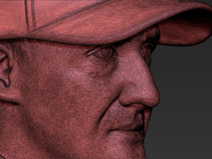 michael schumacher bust 3d printing ready stl obj Modello di stampa 3D