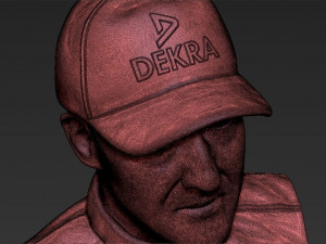 michael schumacher bust 3d printing ready stl obj Modello di stampa 3D
