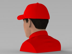 michael schumacher bust ready for full color 3d printing 3D-printmodel