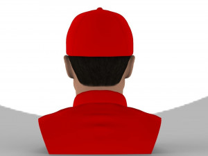 michael schumacher bust ready for full color 3d printing 3D-printmodel