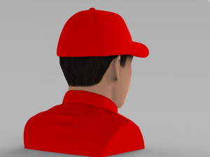 michael schumacher bust ready for full color 3d printing 3D-printmodel