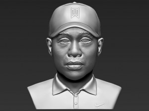 tiger woods bust 3d printing ready stl obj 3D Print Model