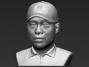 tiger woods bust 3d printing ready stl obj 3D 打印模型