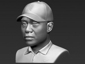 tiger woods bust 3d printing ready stl obj 3D 打印模型